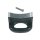 LUTH Premium Profi Parts Kochtopfgriff Universal Schwarz Silbern 77x70x45mm für Kochtopf Schnellkochtopf