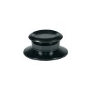 LUTH Premium Profi Parts Deckelgriff Universal Schwarz 66mmø für Kochtopf Pfanne