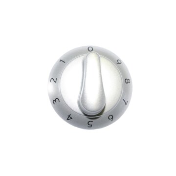 LUTH Premium Profi Parts Knebel für Kochstelle Energieregler Einkreis, Silber kompatibel mit Juno 319349679/5 für Herd