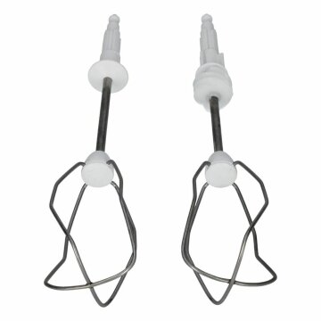 LUTH Premium Profi Parts Rührbesen kompatibel mit Bosch 00659072 Turbobesen Set rechts links Mit Antriebsschnecke für Handmixer