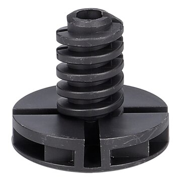 LUTH Premium Profi Parts Gerätefuß Schwarz 36mm kompatibel mit Electrolux 899647060471/2 für Trockner