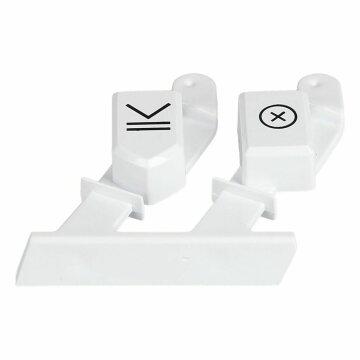LUTH Premium Profi Parts Tastenkappe rechts kompatibel mit Bauknecht 481010731859 Zweifach für Waschmaschine Toplader