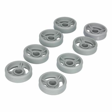 LUTH Premium Profi Parts Korbrollen Unterkorb kompatibel mit Indesit C00056347 für Geschirrspüler 8stk