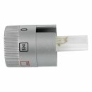 LUTH Premium Profi Parts Knebel für Backofen kompatibel mit Siemens 00429405 Drehgriff Silbern für Funktionen Vorwahl Herd