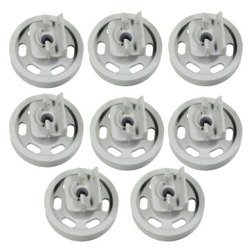 LUTH Premium Profi Parts Korbrollen Set für Unterkorb kompatibel mit AEG 4071300307 in Geschirrspüler 8stk