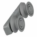 LUTH Premium Profi Parts Korbrollenhalter oben kompatibel mit Gorenje 244489 Mit 2 Rollen für Geschirrspüler