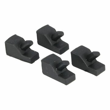 LUTH Premium Profi Parts Gummifuß Set kompatibel mit Whirlpool 484000000840 für Gasmuldengitter Topfhalter an Gaskochfeld 4stk