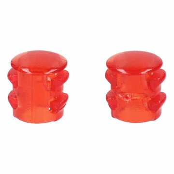 LUTH Premium Profi Parts Lampenabdeckung kompatibel mit Bosch 00416686 Linse Rot für Bedienblende Backofen Herd 2stk