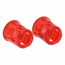 LUTH Premium Profi Parts Lampenabdeckung kompatibel mit Bosch 00416686 Linse Rot für Bedienblende Backofen Herd 2stk