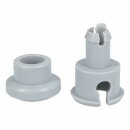 LUTH Premium Profi Parts Korbrolle Oberkorb kompatibel mit Bosch 00150948 Mit Achse 00150943 für Geschirrspüler