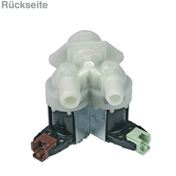 LUTH Premium Profi Parts Magnetventil 2-Fach 180° kompatibel mit Electrolux 50297055001 für Waschmaschine