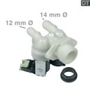 LUTH Premium Profi Parts Magnetventil 2-Fach 180° kompatibel mit Electrolux 50297055001 für Waschmaschine