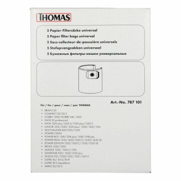 LUTH Premium Profi Parts Filterbeutel Thomas 787101 Nr 201 für Multisauger Nass Trocken 5stk