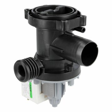 LUTH Premium Profi Parts Ablaufpumpe kompatibel mit Haier 49117107 0020400241 Askoll mit Kopf Sieb für Waschmaschine