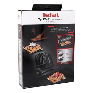 LUTH Premium Profi Parts Belgisches Waffelplatten Set + Schöpfkelle kompatibel mit Tefal Xa724810 für Optigrill Kontaktgrill