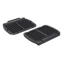 LUTH Premium Profi Parts Belgisches Waffelplatten Set + Schöpfkelle kompatibel mit Tefal Xa724810 für Optigrill Kontaktgrill