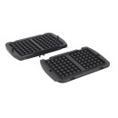 LUTH Premium Profi Parts Belgisches Waffelplatten Set + Schöpfkelle kompatibel mit Tefal Xa724810 für Optigrill Kontaktgrill