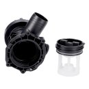 LUTH Premium Profi Parts Ablaufpumpe mit Kopf Sieb kompatibel mit Bauknecht C00507308 Leili Bpx2-172l für Waschmaschine
