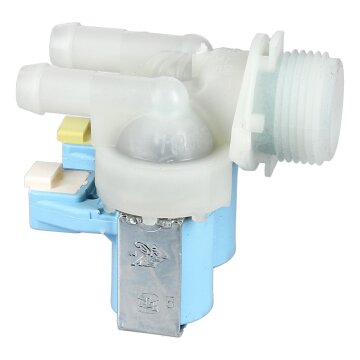 Magnetventil 180° 2 x12mmØ kompatibel mit Beko 2466302002 2906870200 für Waschmaschine Waschtrockner