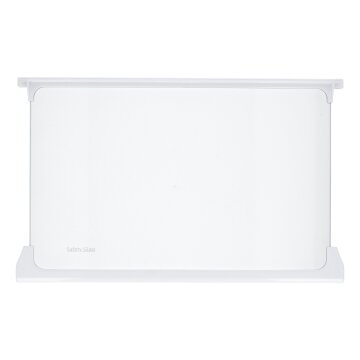 Glasplatte oben mitte Beko 4629850500 452x283 mit Leisten für Kühlgefrierkombination