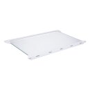 LUTH Premium Profi Parts Glasplatte oben mitte kompatibel mit Beko 4629850500 452x283 mit Leisten für Kühlgefrierkombination