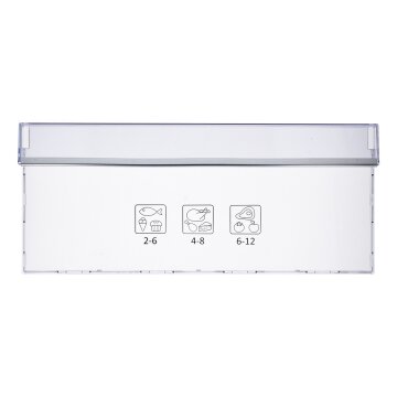 LUTH Premium Profi Parts Frontgriffblende für Gefrierschublade oben kompatibel mit Beko 4636510300 in Kühlgefrierkombination