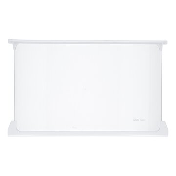 Glasplatte für oben mitte Kühlteil Beko 4659370100 mit Leisten in Kühlgefrierkombination Kühlschrank