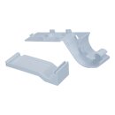 LUTH Premium Profi Parts Türscharnierabdeckung Set links kompatibel mit Samsung Da91-04465a in Kühlgefrierkombination