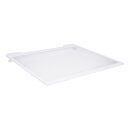 LUTH Premium Profi Parts Glasplatte oben für Gefrierteil kompatibel mit Samsung Da67-04253a 440x385mm mit Rahmen für Kühlgefrierkombination