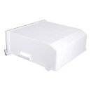 LPPP Gefrierschublade kompatibel mit Beko 4640190300, obere Gefrierfachschublade für Kühl-Gefrier-Kombination, transparent, weiß, kompatibel mit Arçelik, Blomberg, Grundig, Altus, Arctic