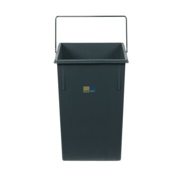2x Inneneimer 230x220x350mm 15 Liter Hailo 1008879 dunkelgrau für Einbau-Abfallsammlersystem #1