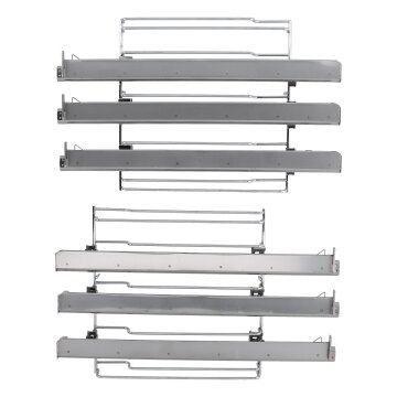 Teleskopauszug 3-fach kompatibel mit Siemens HZ538S00 17002604, Vollauszug mit VarioClip für Backofen, kompatibel mit Bosch Neff Constructa Balay