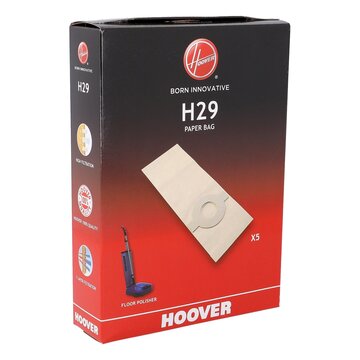 LUTH Premium Profi Parts Filterbeutel kompatibel mit Hoover H29 09178369 für Bohnermaschine 5stk