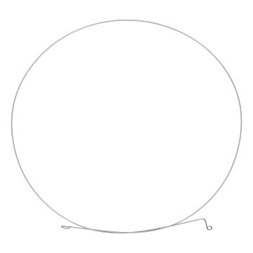 Spannring Vorne für Türmanschette Haier 49046334 0020600081 in Waschmaschine