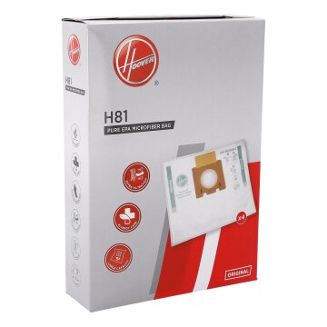 LUTH Premium Profi Parts Filterbeutel kompatibel mit Hoover H81 35601865 für Bodenstaubsauger 4stk