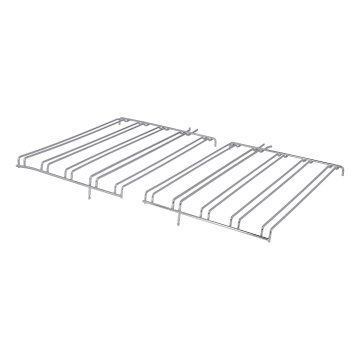 LUTH Premium Profi Parts Haltegitter Set links rechts für Backblech Rost kompatibel mit Beko 210444741 in Backofen