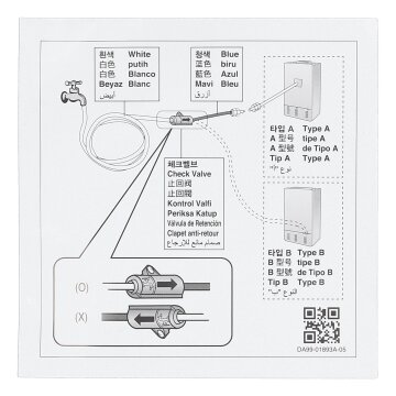 LUTH Premium Profi Parts Zulaufschlauch Set kompatibel mit Samsung 