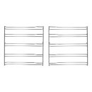 LUTH Premium Profi Parts Haltegitter Set links rechts für Backblech Rost kompatibel mit Bosch 11021175 in Backofen