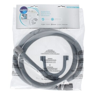 LUTH Premium Profi Parts Ablaufschlauch kompatibel mit Bauknecht 484000001134 2m Gerade/Gerade für Waschmaschine Geschirrspüler