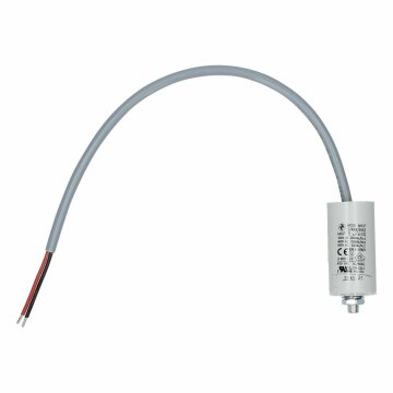 LUTH Premium Profi Parts Kondensator 5µf 400v Hydra Msb Mkp 5/400ii/9999 Ui mit Anschlusskabel Befestigungsschraube