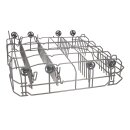 LUTH Premium Profi Parts Geschirrkorb unten kompatibel mit Amica 1022575 1030058 1035500 Unterkorb für Geschirrspüler Ersatzteil Metall Grau inkl. Rollen 522x502x175 mm