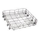 LUTH Premium Profi Parts Geschirrkorb unten kompatibel mit Amica 1022575 1030058 1035500 Unterkorb für Geschirrspüler Ersatzteil Metall Grau inkl. Rollen 522x502x175 mm