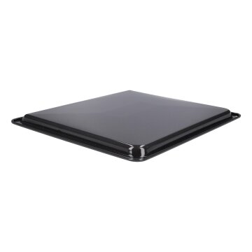 LUTH Premium Profi Parts Teglia Da Forno Smaltata Compatibile Con Amica 9056608 - Dimensioni 430x378 Mm, Altezza Bordo 18 Mm, Grigia