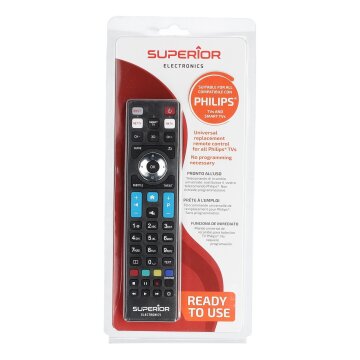 LUTH Premium Profi Parts Fernbedienung für kompatibel mit Philips Tv kompatibel mit Superior Suptrb010