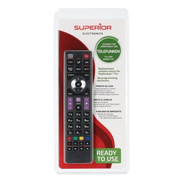 LUTH Premium Profi Parts Fernbedienung für Telefunken Tv kompatibel mit Superior Suptrb016