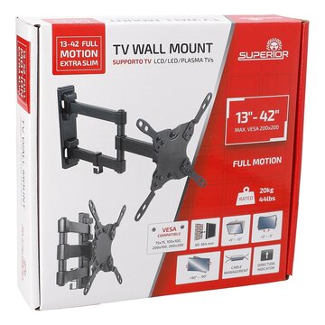LUTH Premium Profi Parts Wandhalter für Tv 13-42" Schwenkbar kompatibel mit Superior Supstv010