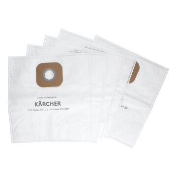 Filterbeutel kompatibel mit Kärcher 5Sstk Bluparts 10101046 für Staubsauger