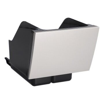 LUTH Premium Profi Parts Kaffeesatzbehälter mit Blende Silbern kompatibel mit Delonghi As13200325 für Kaffeemaschine