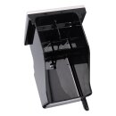 LUTH Premium Profi Parts Kaffeesatzbehälter mit Blende Silbern kompatibel mit Delonghi As13200325 für Kaffeemaschine