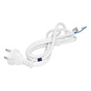 LUTH Premium Profi Parts Stromkabel mit Eu-Stecker kompatibel mit Ecovacs 201-2406-0872 für Staubsauger-Roboter